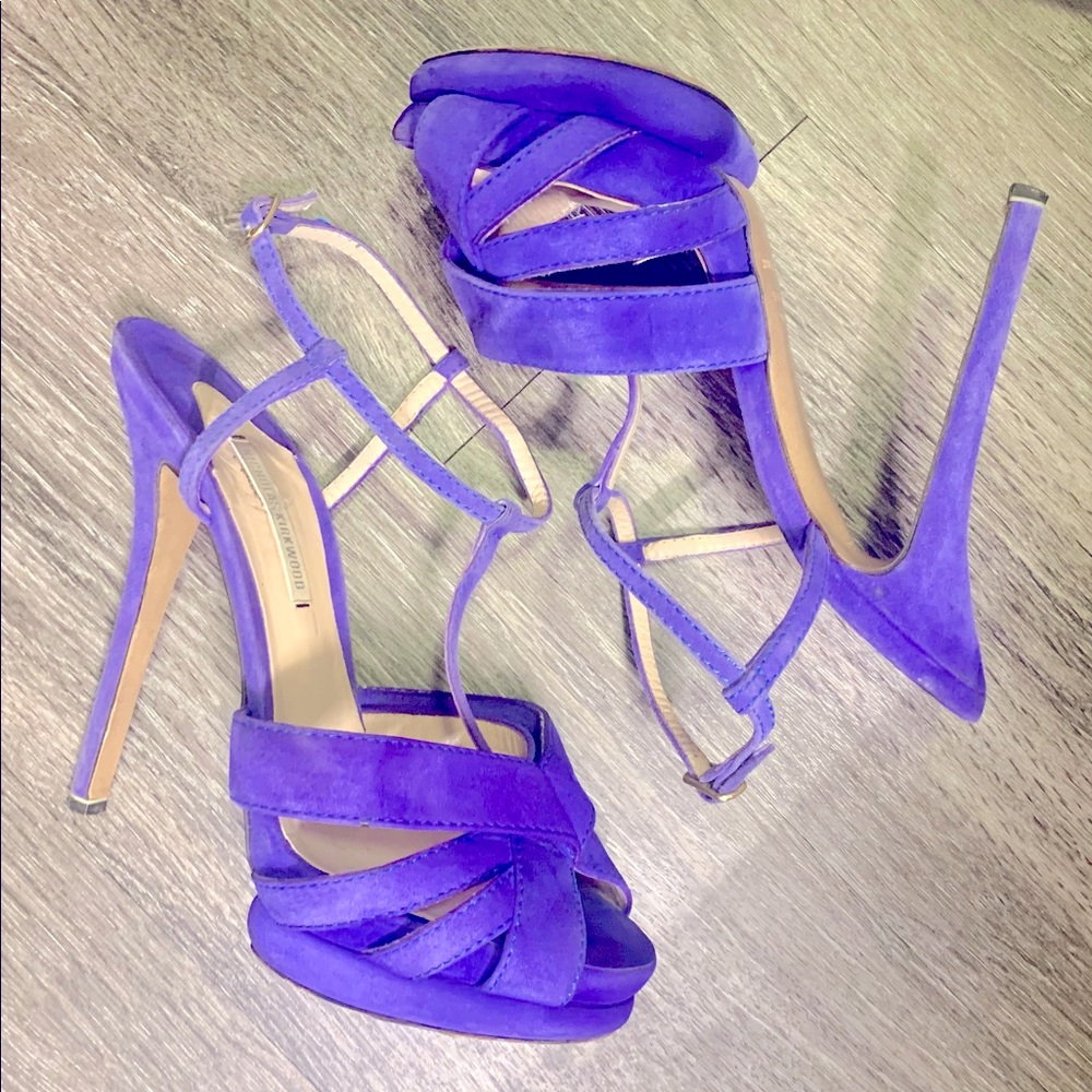 nicholas kirkwood purple platform stilettos